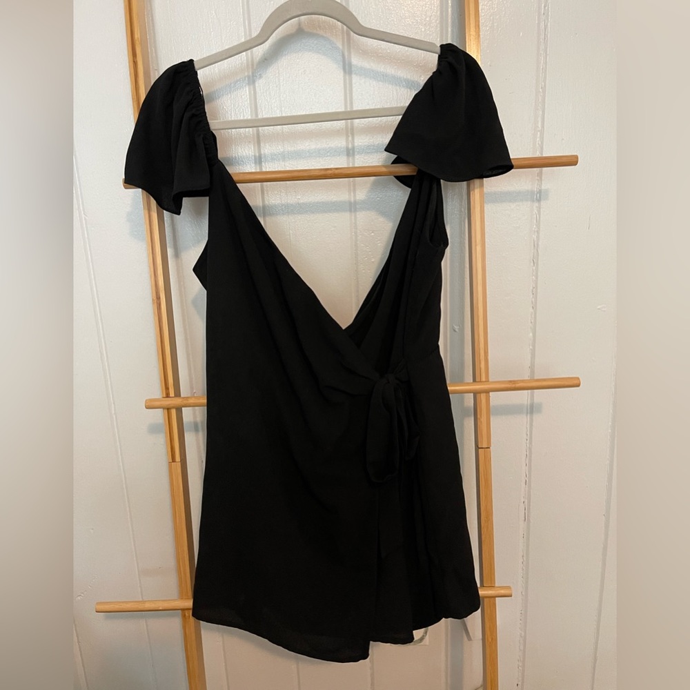Wrap front romper